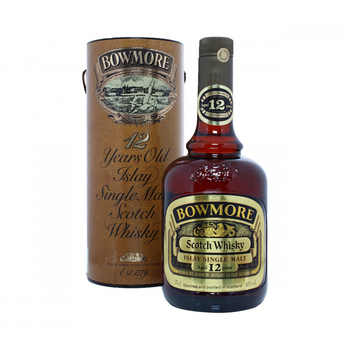 Bowmore 12 Year Old (1980s) with box