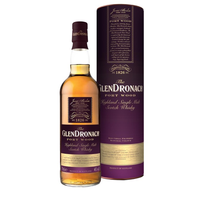 GlenDronach Port Wood 10 Year Old with box