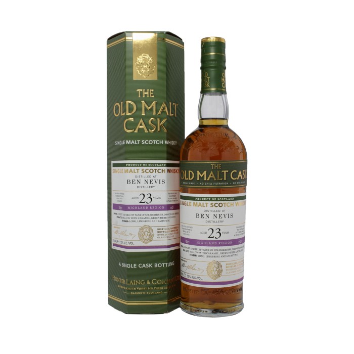 Old Malt Cask Ben Nevis 23 Year Old with box