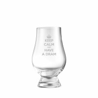 Keep Calm And Have a Dram Glencairn Whisky Glass