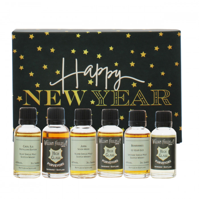 Happy New Year Whisky Gift Set 6x3cl